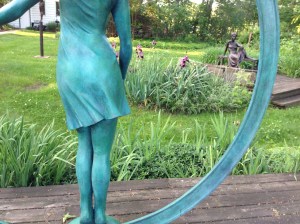 Venus Rising, foreground, was accepted into Art Prize 2015, Grand Rapids, Michigan.